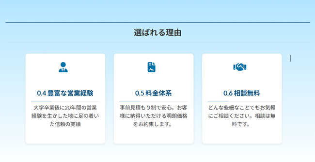 Font Awesome のアイコンを使ったカードデザイン